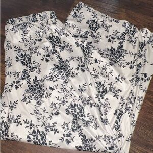 FRENCH RIVIERA VACATION SOLID ELASTIC WAIST WIDE LEG PANTS new w/o tags